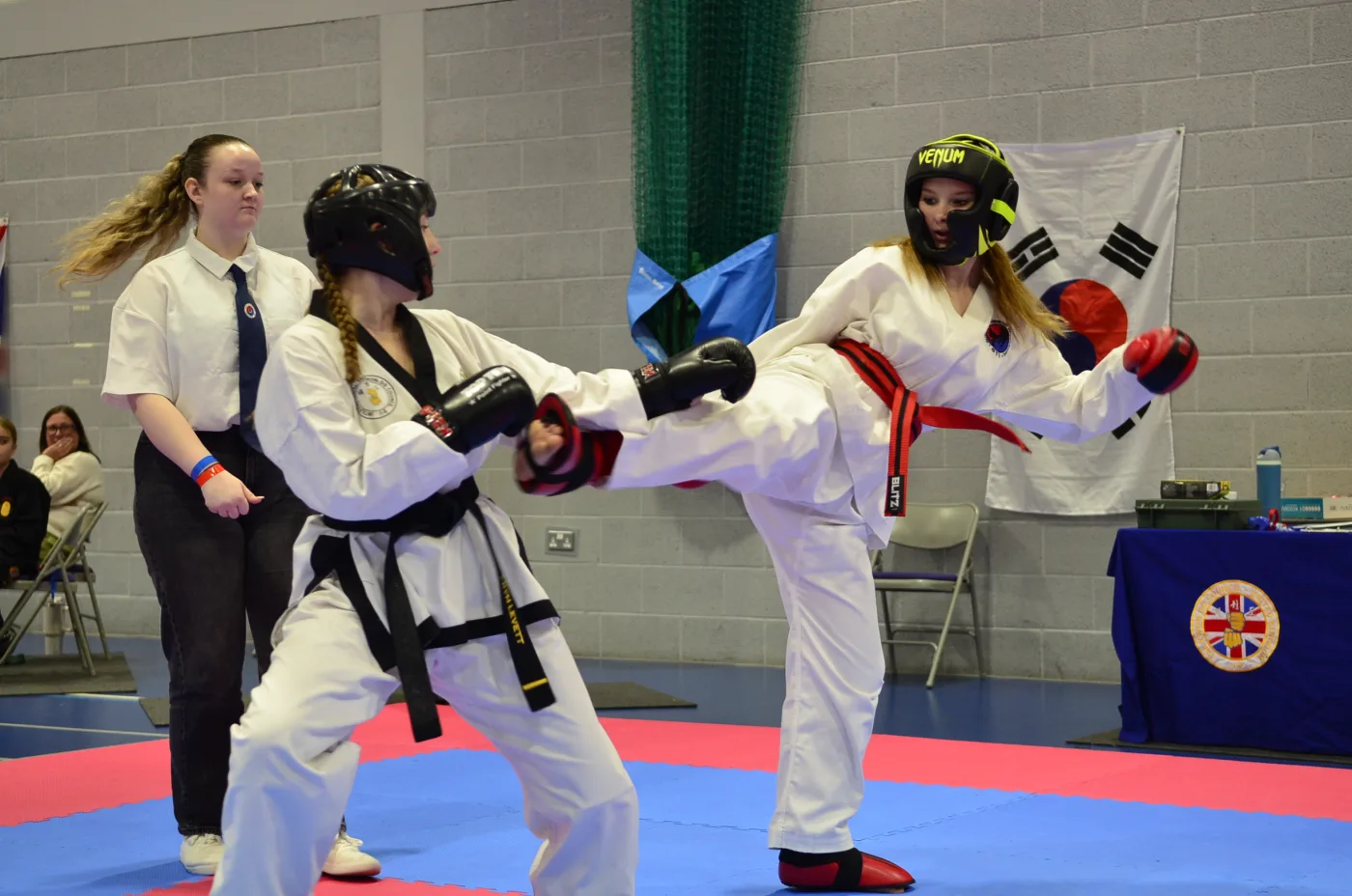 Women and girls sparring at a TCUK-affiliated event